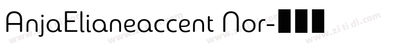 AnjaElianeaccent Nor字体转换
